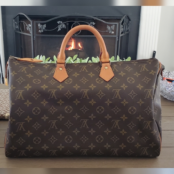 LV Monogram Speedy 40 (Box, 2 Organizers, Dust bag, Luggage tag, Lock&Key) - Picture 3 of 16